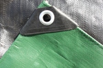 Green / Black Super Heavy Duty Tarp 4' x 20' - single 
