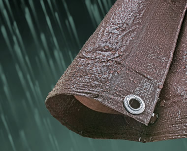 Brown Poly Economy Tarp