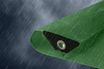 Green Black Heavy Duty Tarps (6oz)