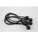 6" Black Tarp Ball Bungees